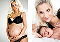 Fotostudio f&uuml;r Frauen: Schwangerschafts- und Baby-Fotoshooting